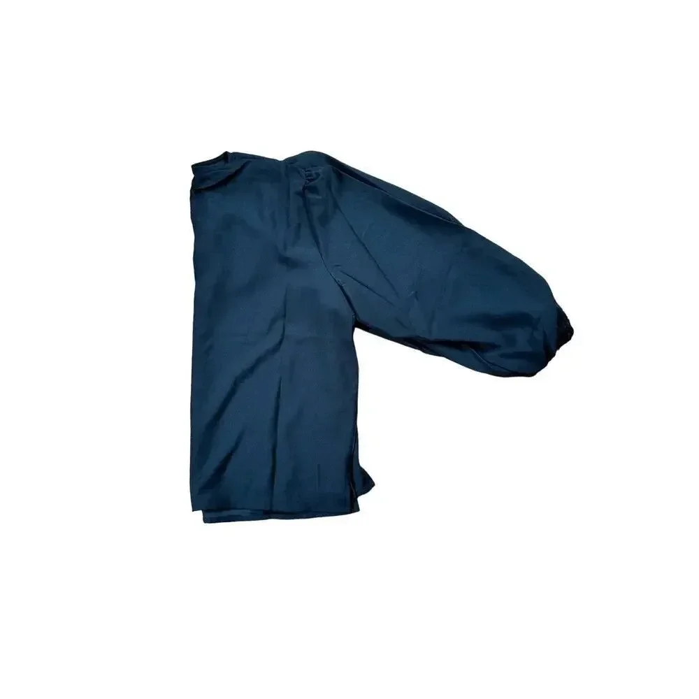 JCrew Puff-sleeve satin-back crepe top